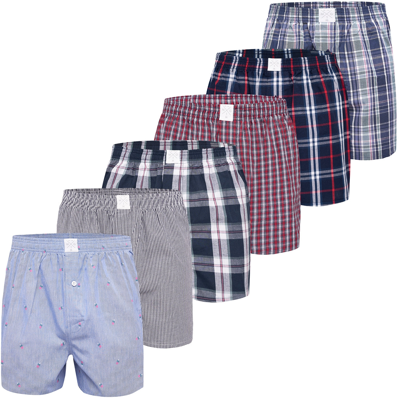 MG-1 Herren Boxershorts Classics 6er Pack