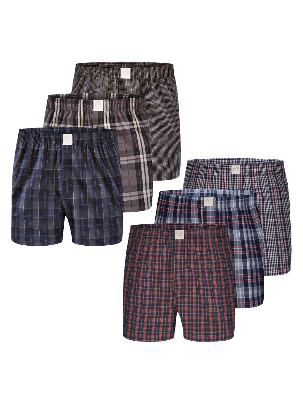 MG-1 Herren Boxershorts Classics 6er Pack