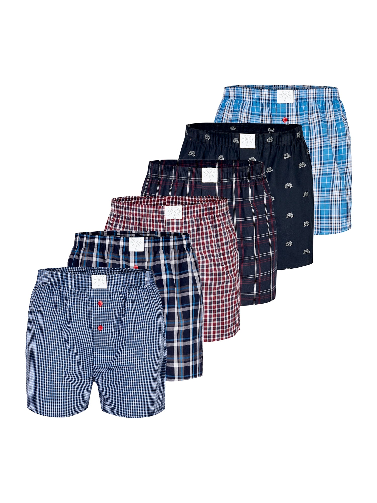 MG-1 Herren Boxershorts Classics 6er Pack