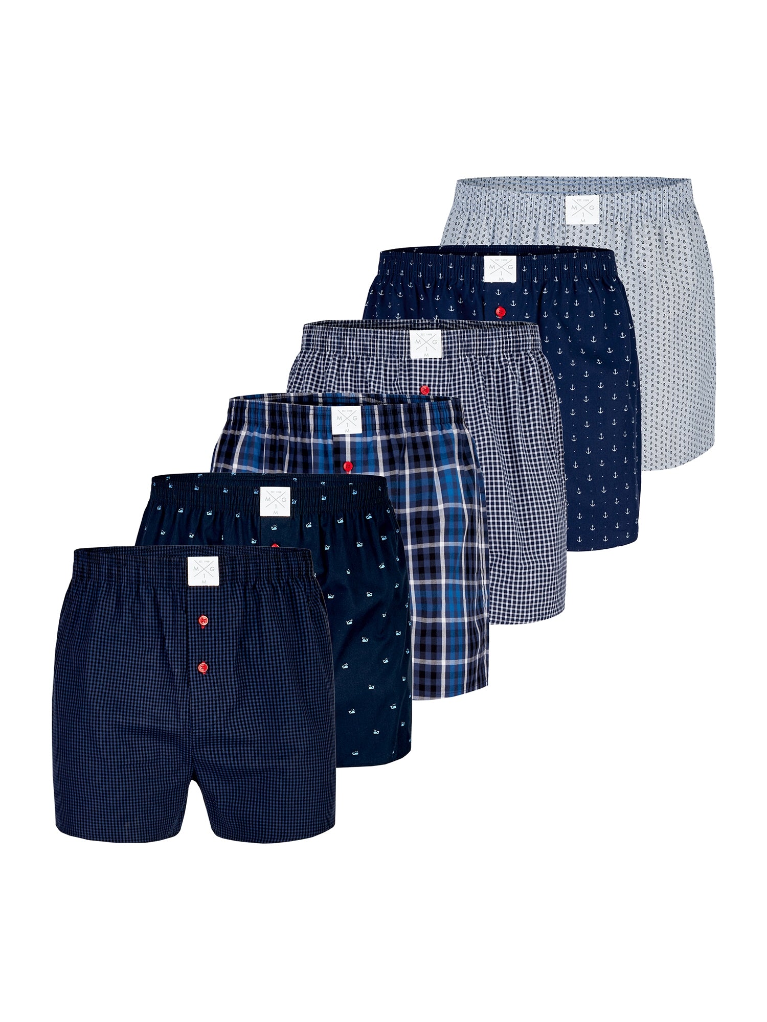 MG-1 Herren Boxershorts Classics 6er Pack