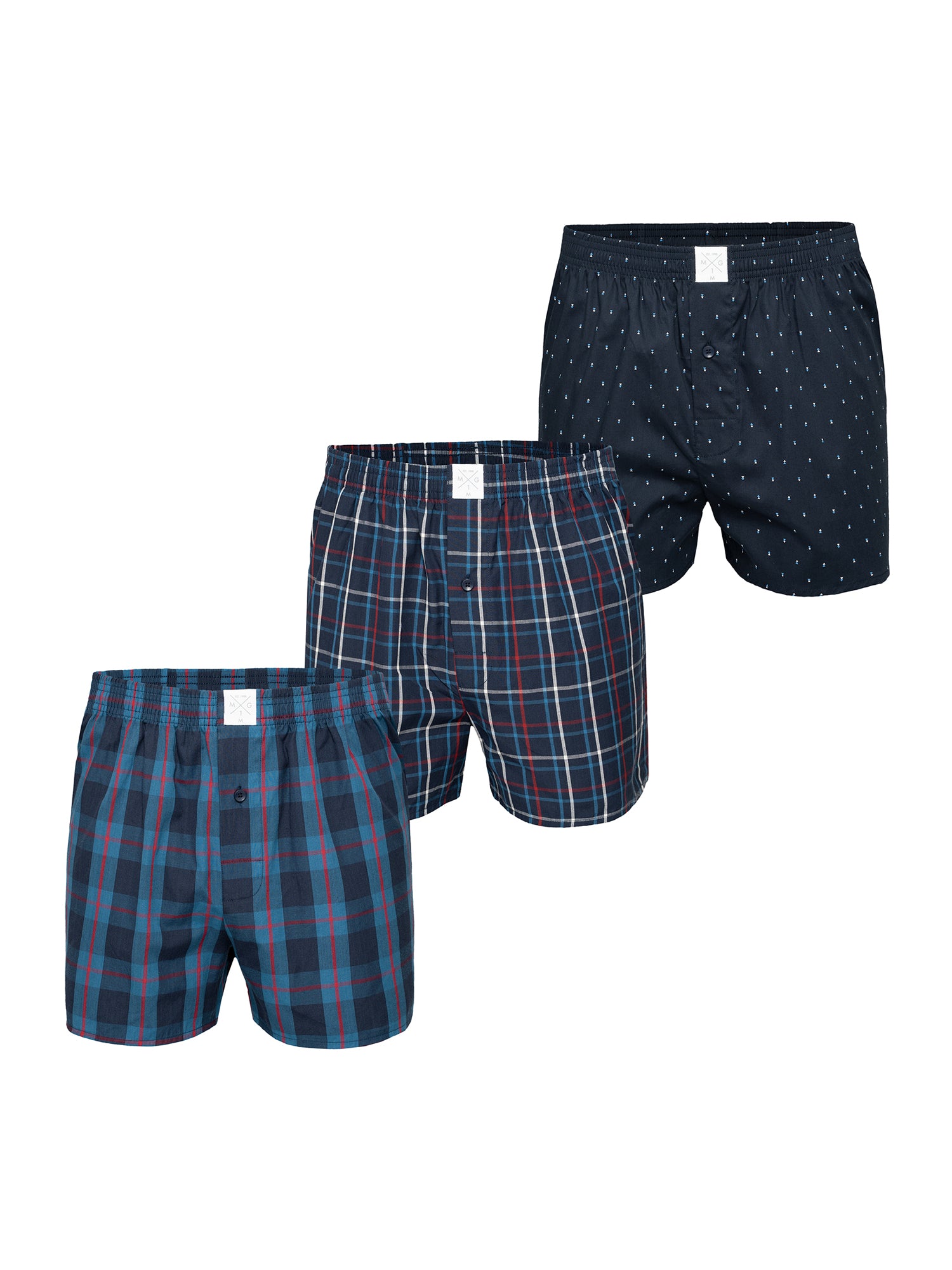 MG-1 Herren Boxershorts Classics 3er Pack