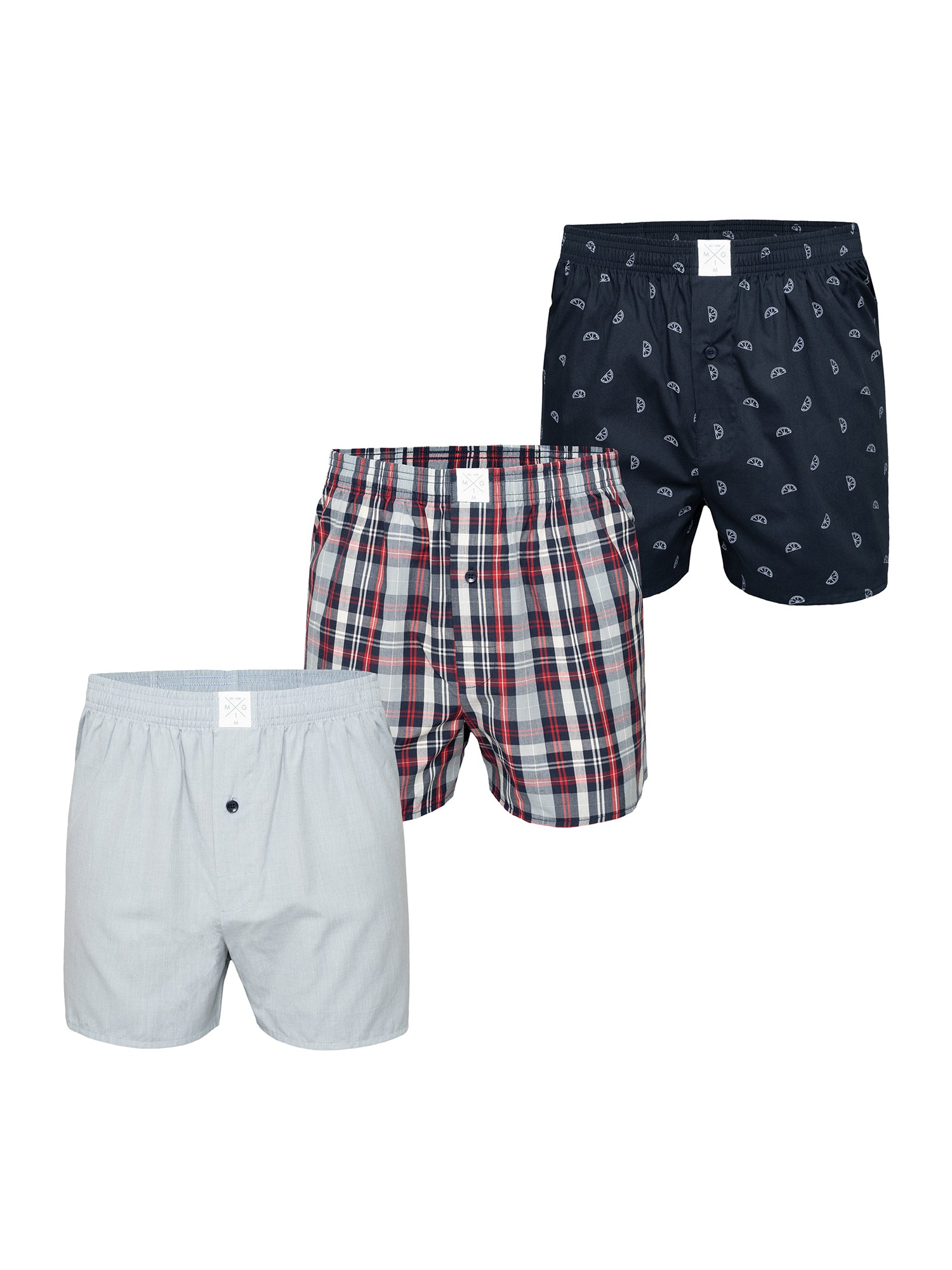 MG-1 Herren Boxershorts Classics 3er Pack