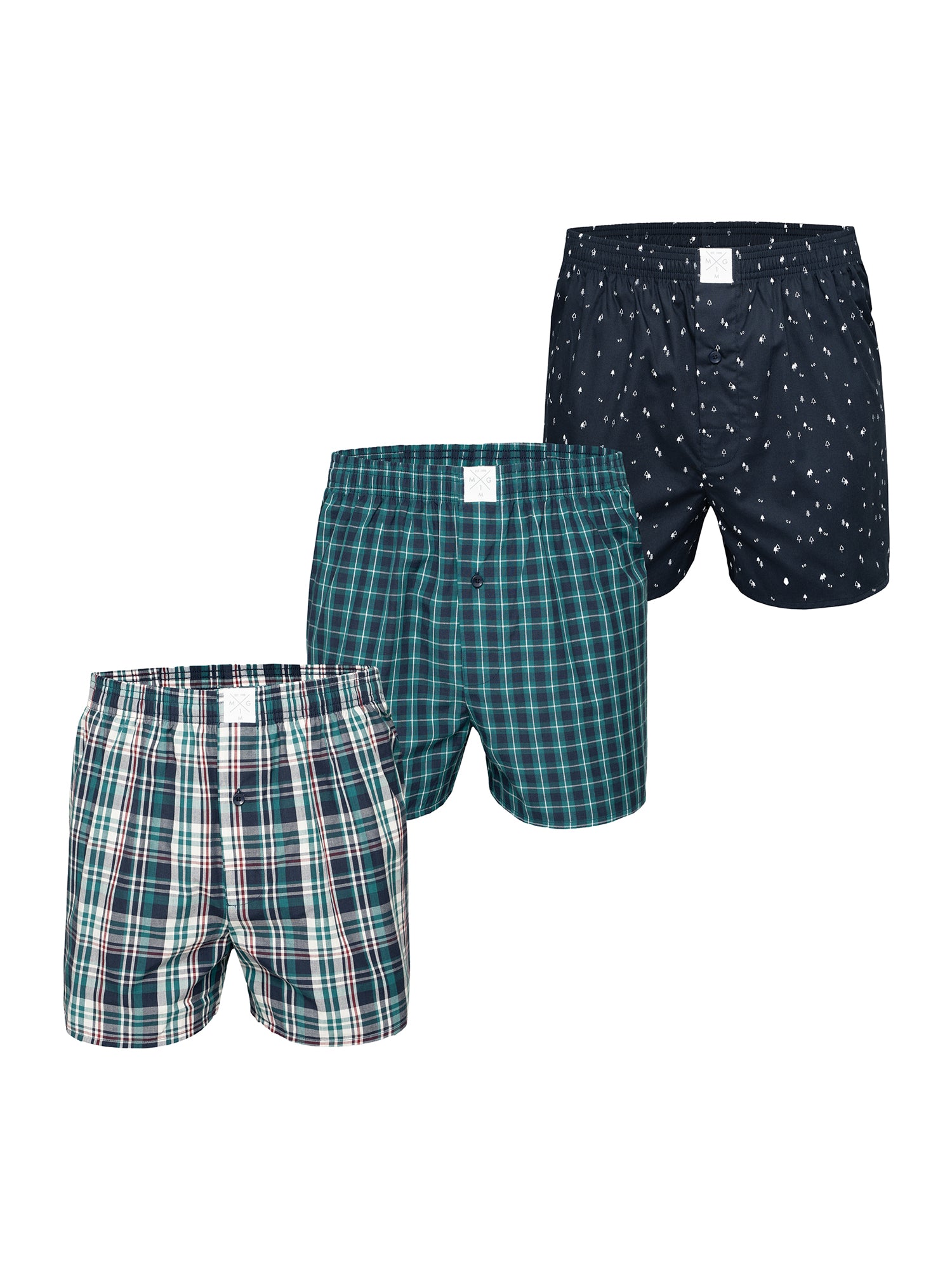 MG-1 Herren Boxershorts Classics 3er Pack