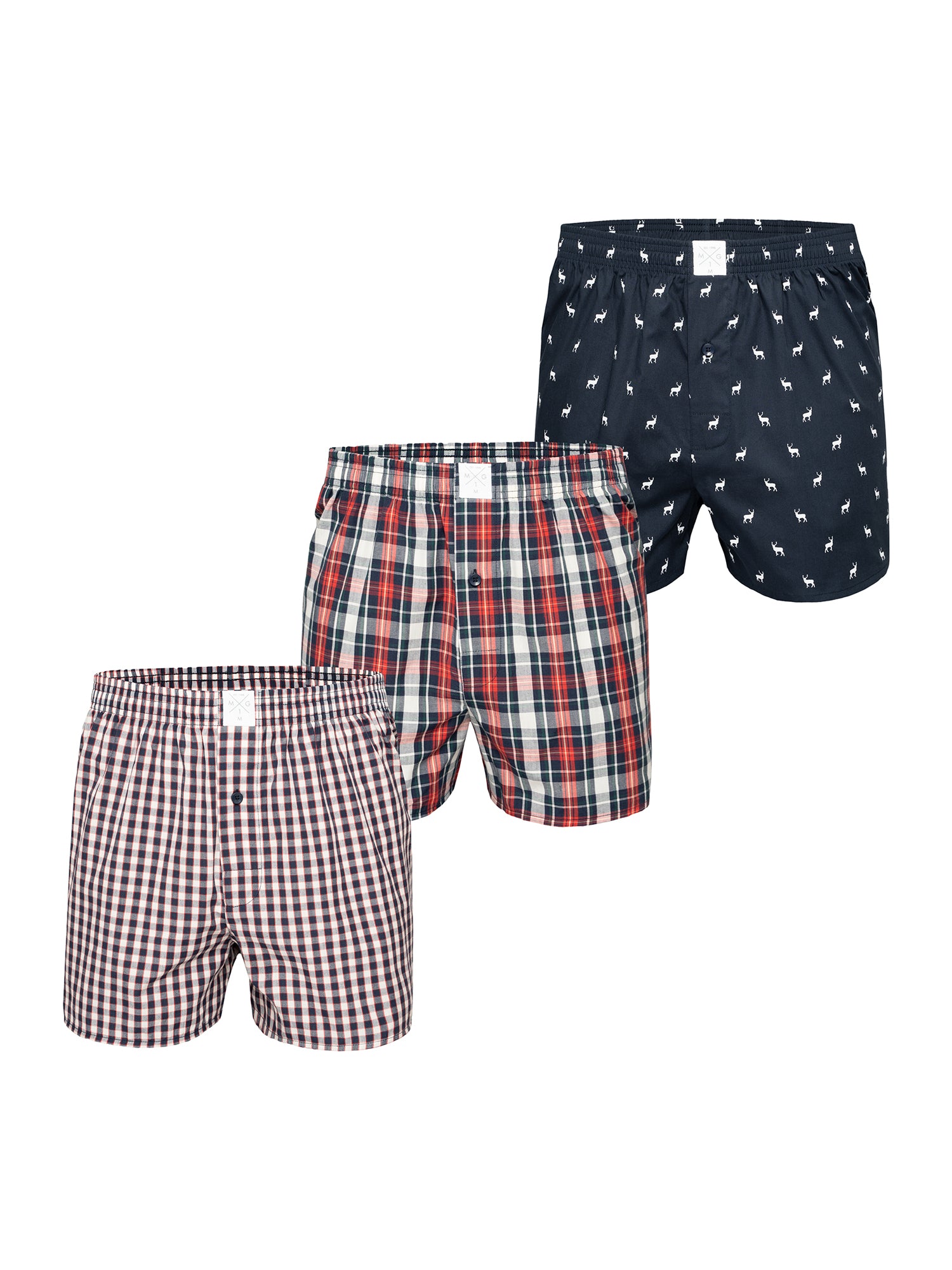 MG-1 Herren Boxershorts Classics 3er Pack