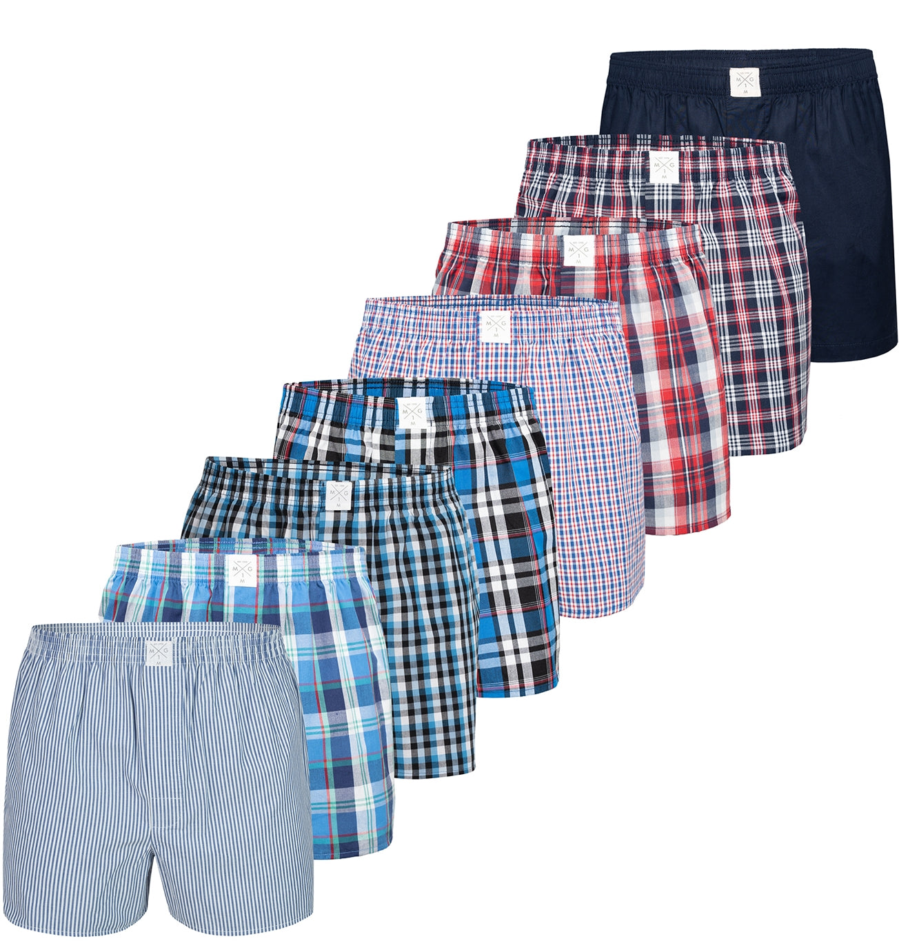 MG-1 Herren Boxershorts Core 8er Pack