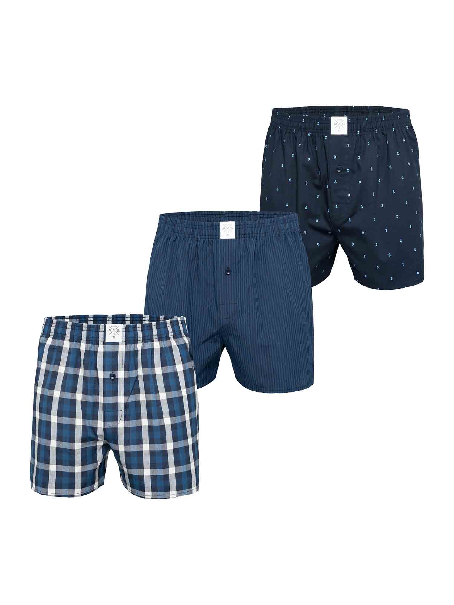 MG-1 Herren Boxershorts Classics 3er Pack