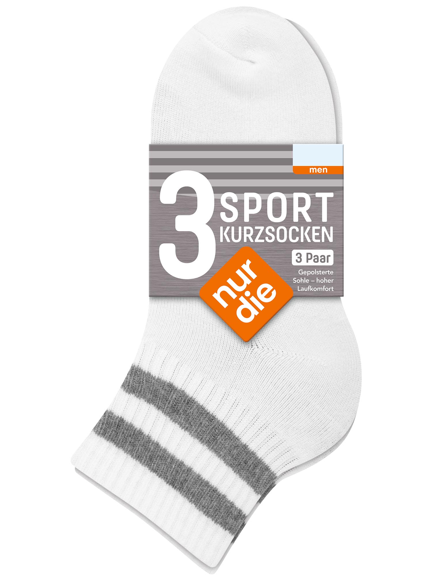 NUR DIE Herren Sportsocken 3er Pack