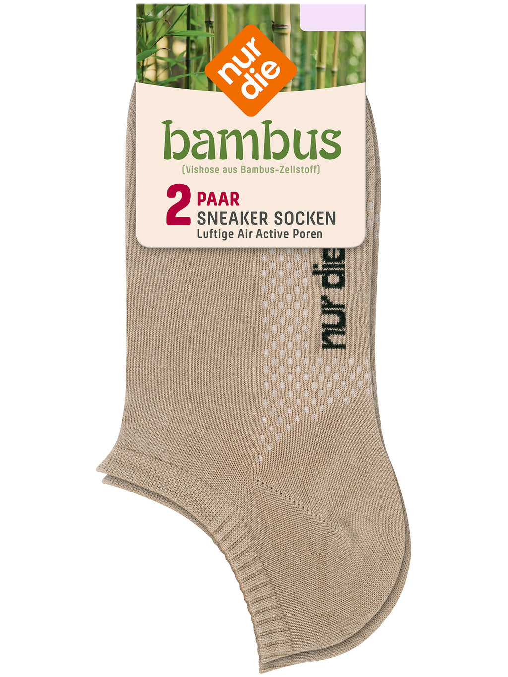 ALLEEN DE Dames Bamboe Sneakersokken* 2-pack