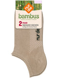 ALLEEN DE Dames Bamboe Sneakersokken* 2-pack