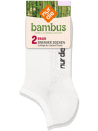 NUR DIE Damen Sneakersocken Bambus* 2er Pack
