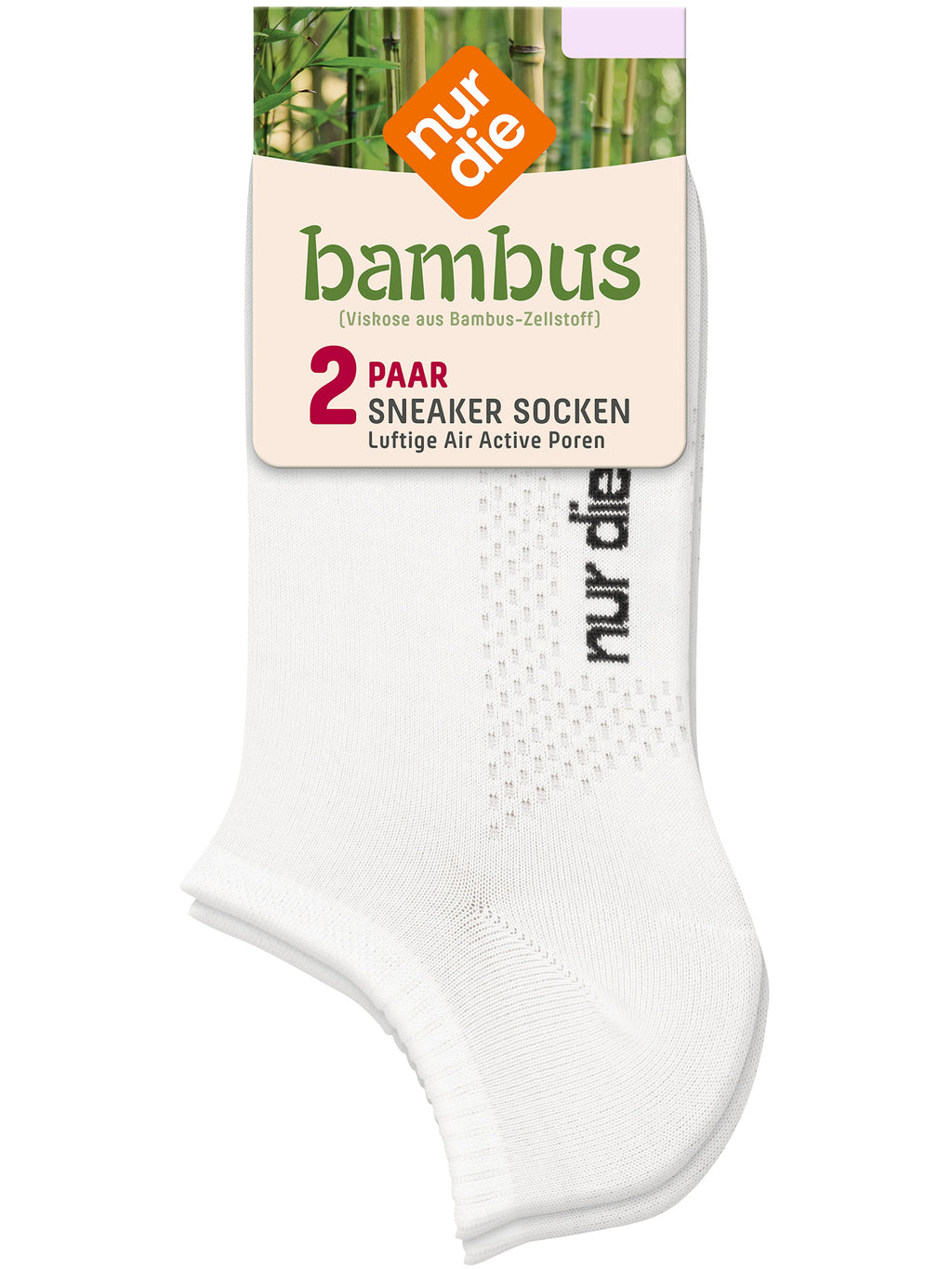 NUR DIE Damen Sneakersocken Bambus* 2er Pack