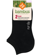 NUR DIE Damen Sneakersocken Bambus* 2er Pack