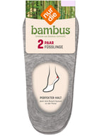 NUR DIE Damen Füsslinge Bambus* 2er Pack