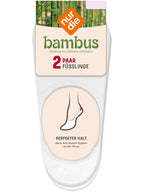 NUR DIE Damen Füsslinge Bambus* 2er Pack