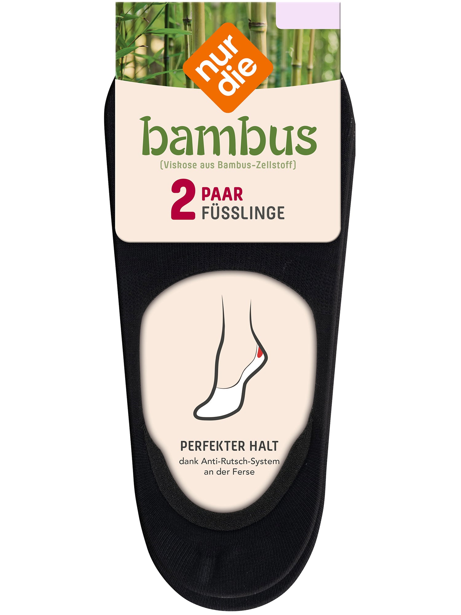 NUR DIE Damen Füsslinge Bambus* 2er Pack