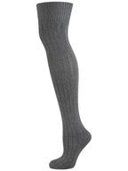 NUR DIE Damen Kniestrümpfe Over Knee mit breitem Abschlussbund