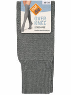 NUR DIE Damen Kniestrümpfe Over Knee mit breitem Abschlussbund