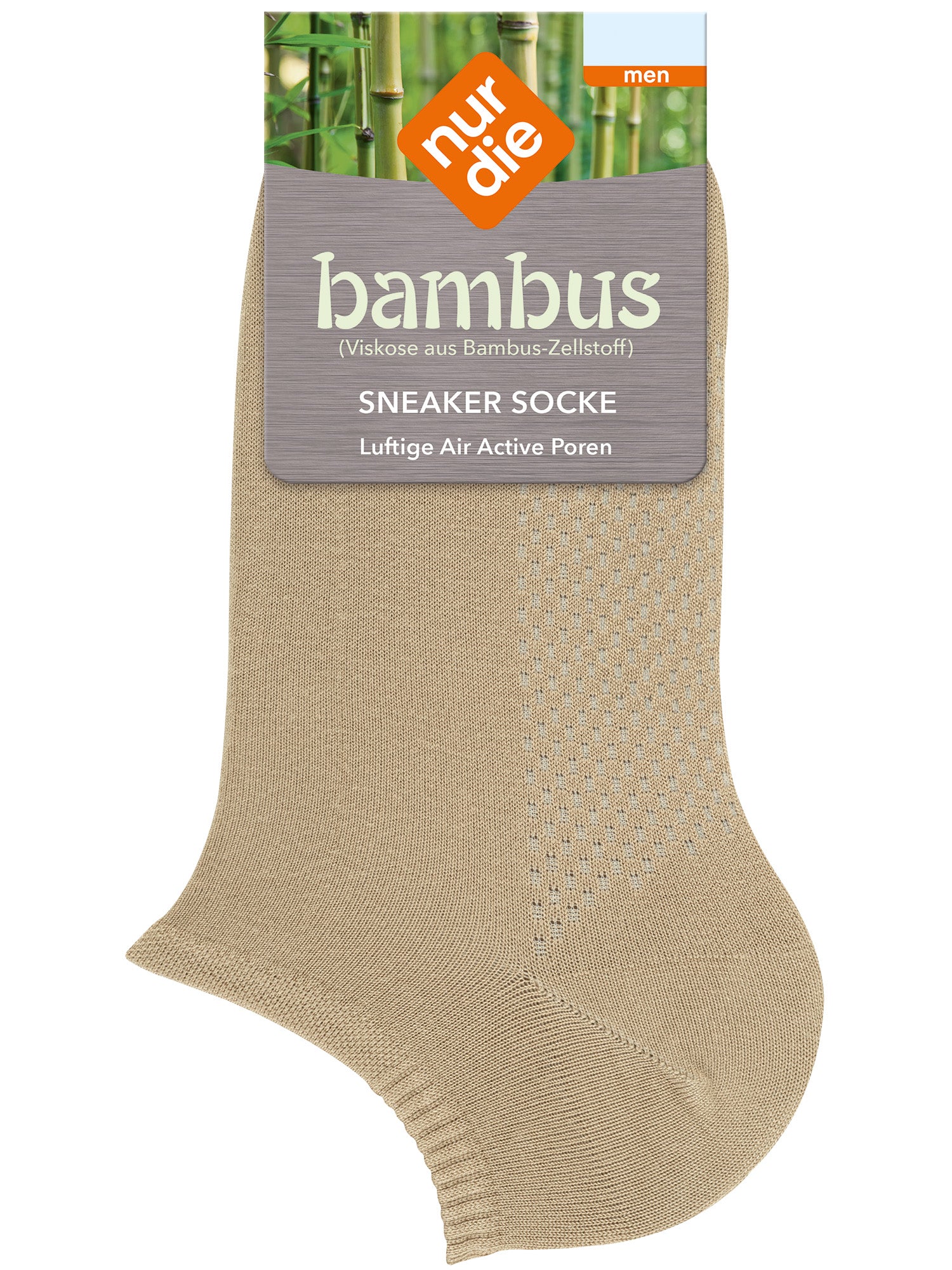 NUR DIE Herren Sneakersocken Bambus* 2er Pack
