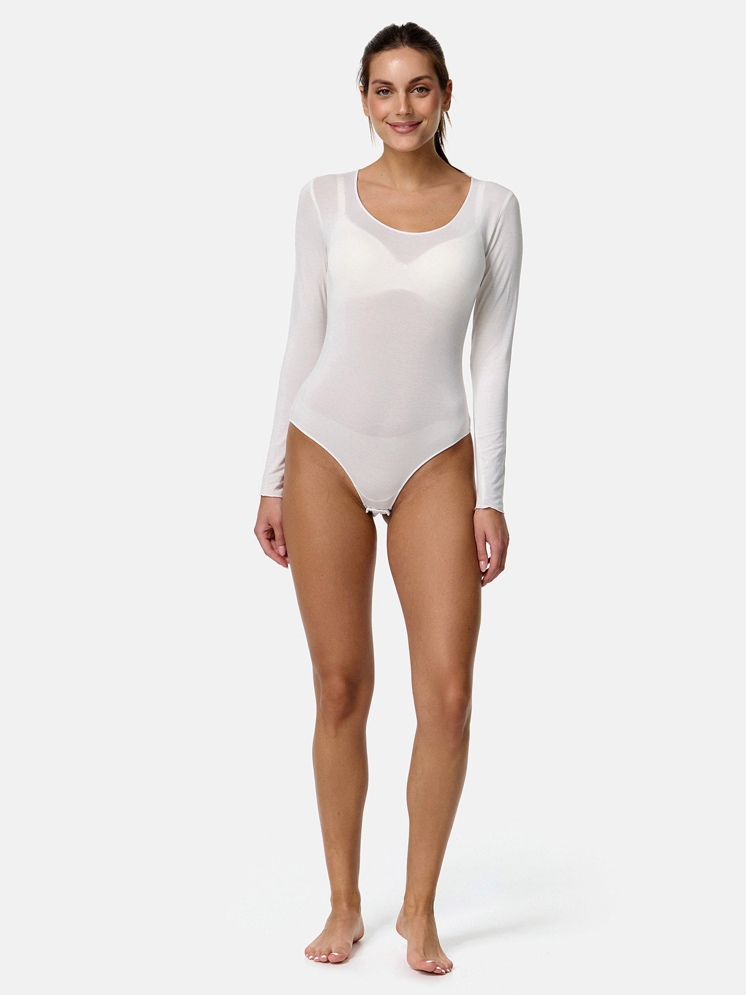 NUR DIE Damen Body Wide Neck