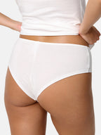 NUR DIE Damen Slip Hipster 95% Baumwolle 2er Pack