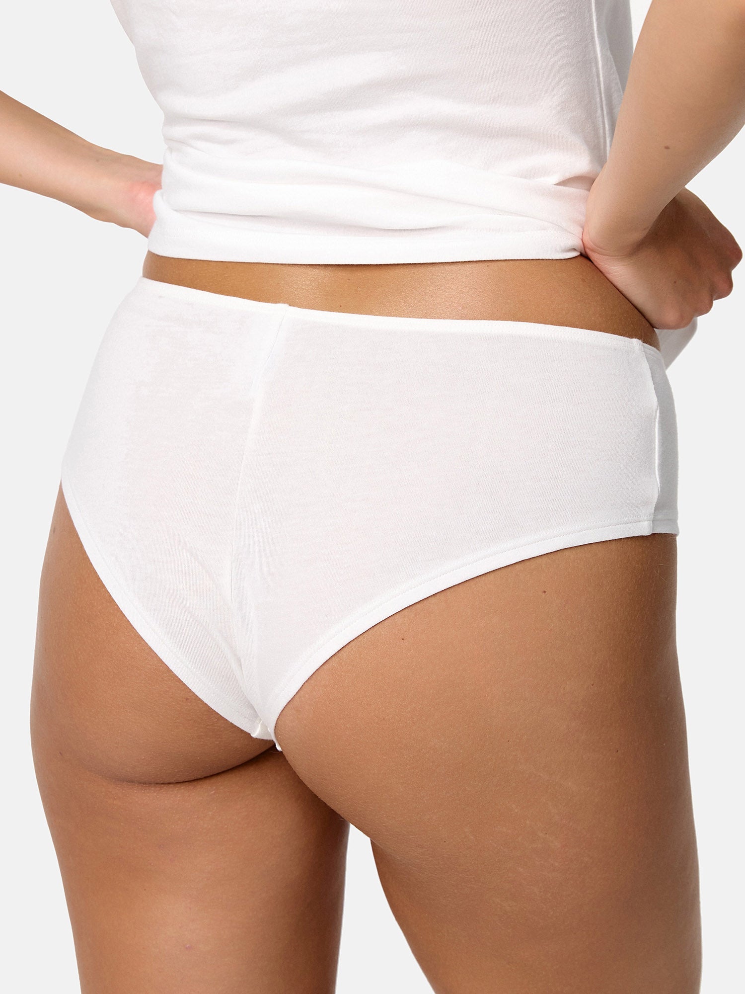 NUR DIE Damen Slip Hipster 95% Baumwolle 2er Pack