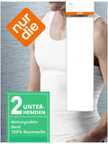 ONLY THE Herenonderhemd 100% Katoen 2-pack