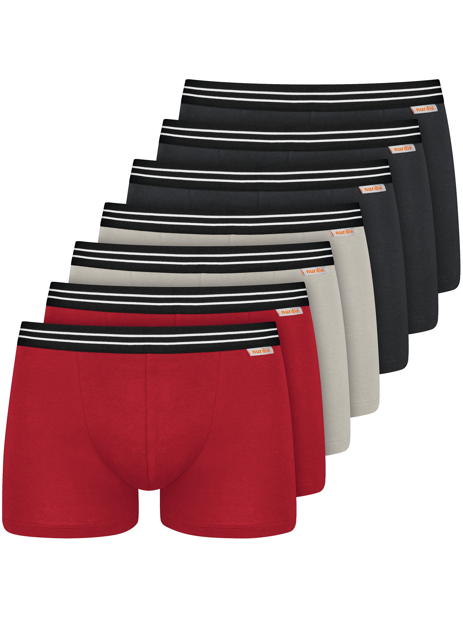 NUR DIE Herren Boxer-Briefs Cotton Stretch 7er Pack