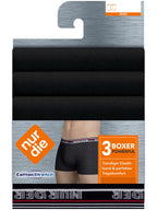 NUR DIE Herren Boxer Cotton Stretch 3er Pack