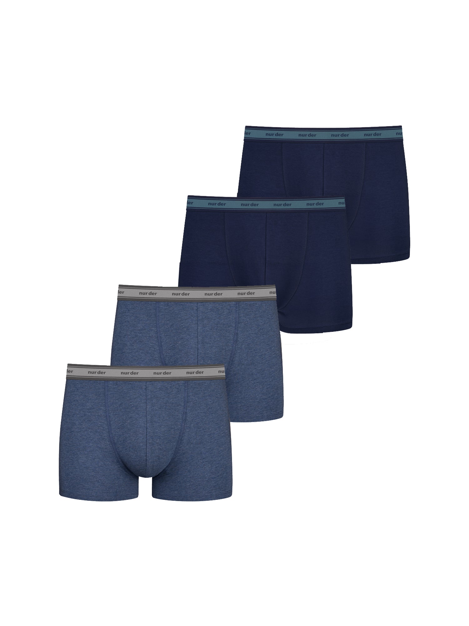 NUR DIE Herren Trunks Organic Cotton 4er Pack