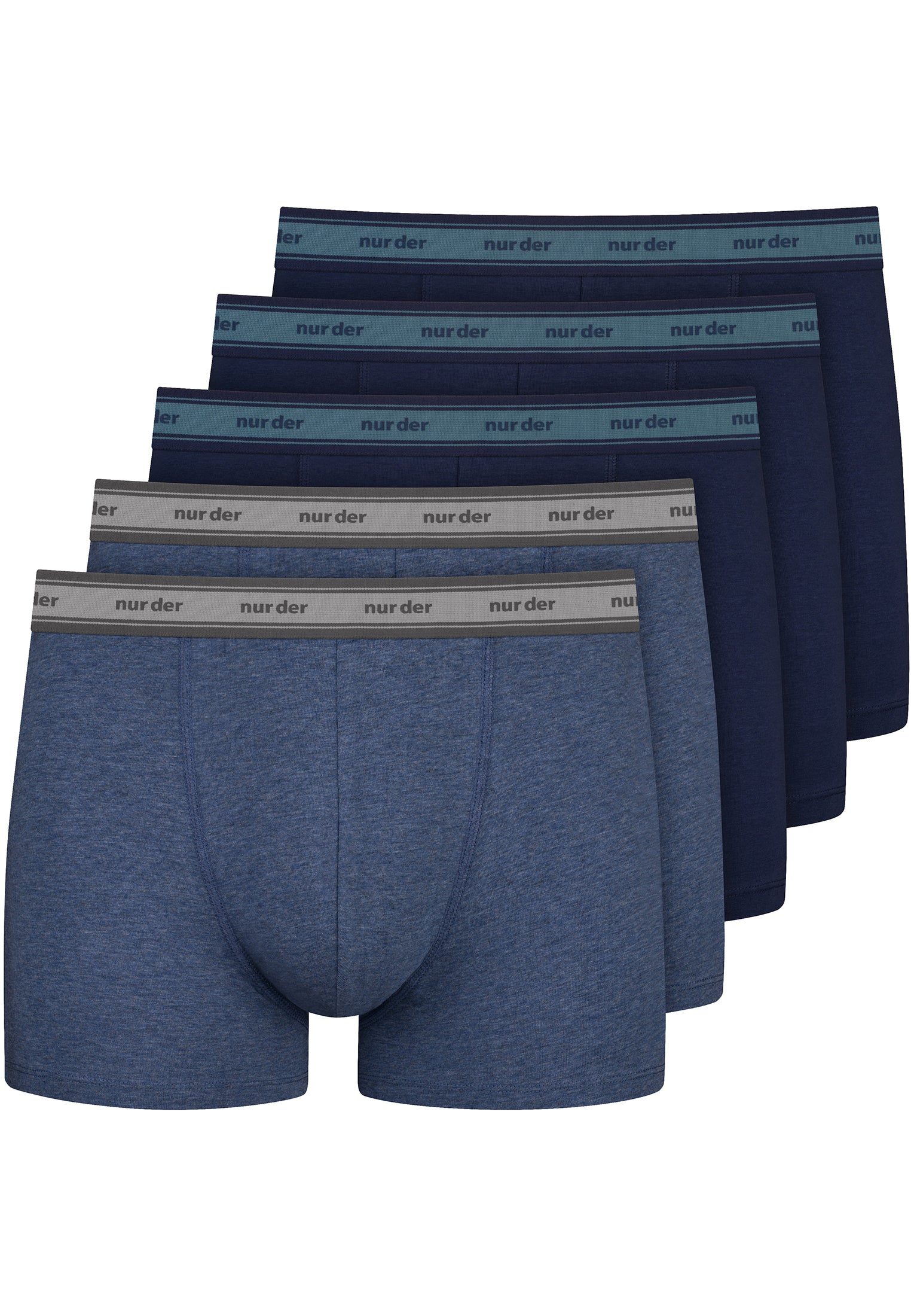 NUR DIE Herren Boxer Organic Cotton 5er Pack