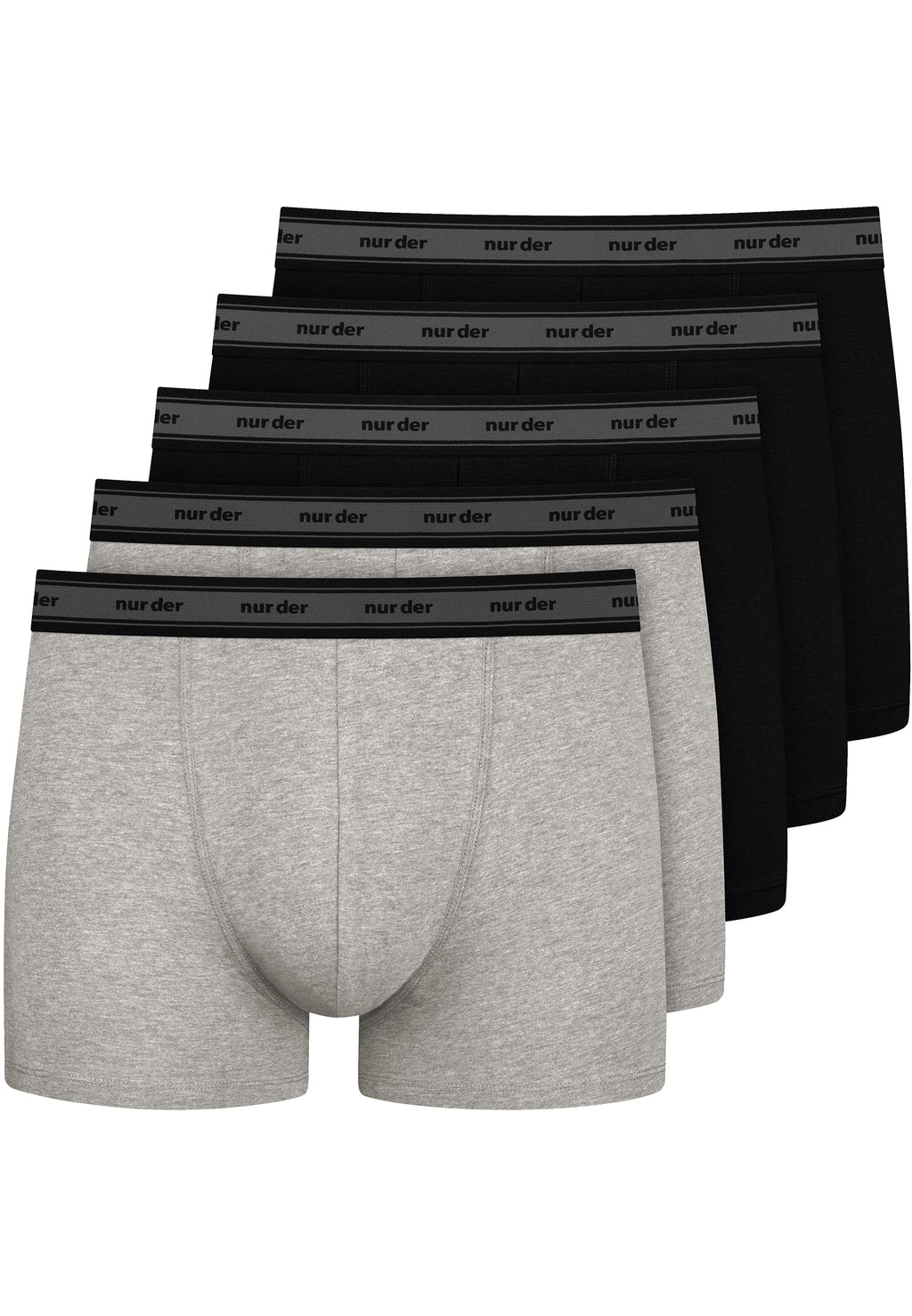 NUR DIE Herren Boxer Organic Cotton 5er Pack