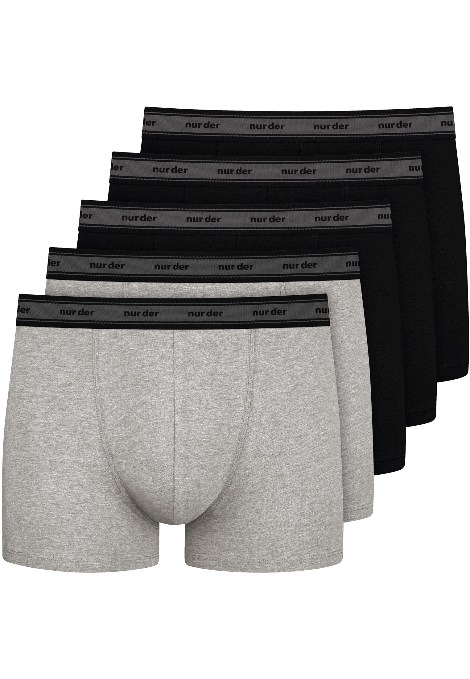 NUR DIE Herren Boxer Organic Cotton 5er Pack