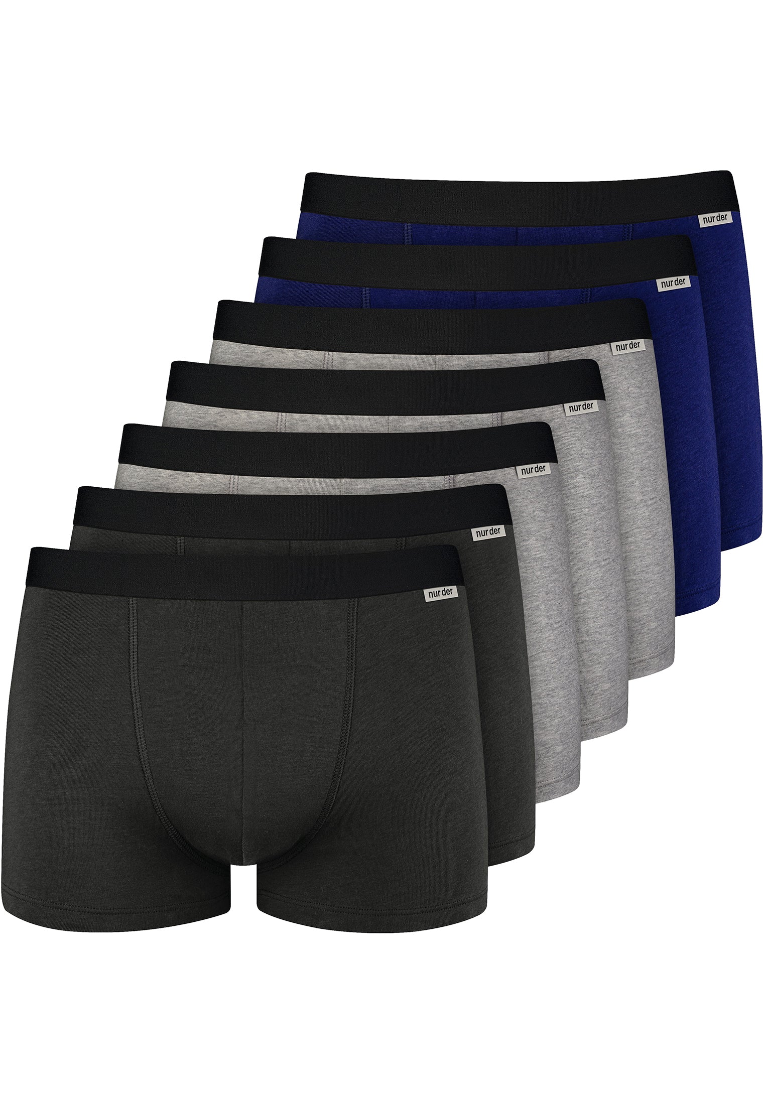 NUR DIE Herren Boxer Cotton Stretch 7er Pack