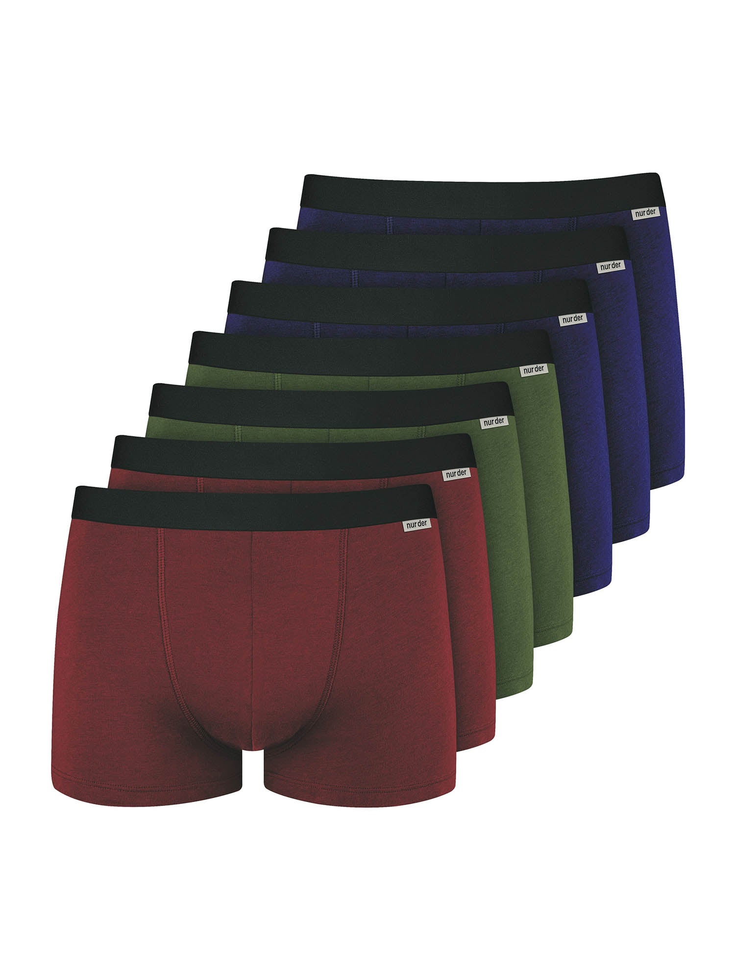 NUR DIE Herren Boxer Cotton Stretch 7er Pack