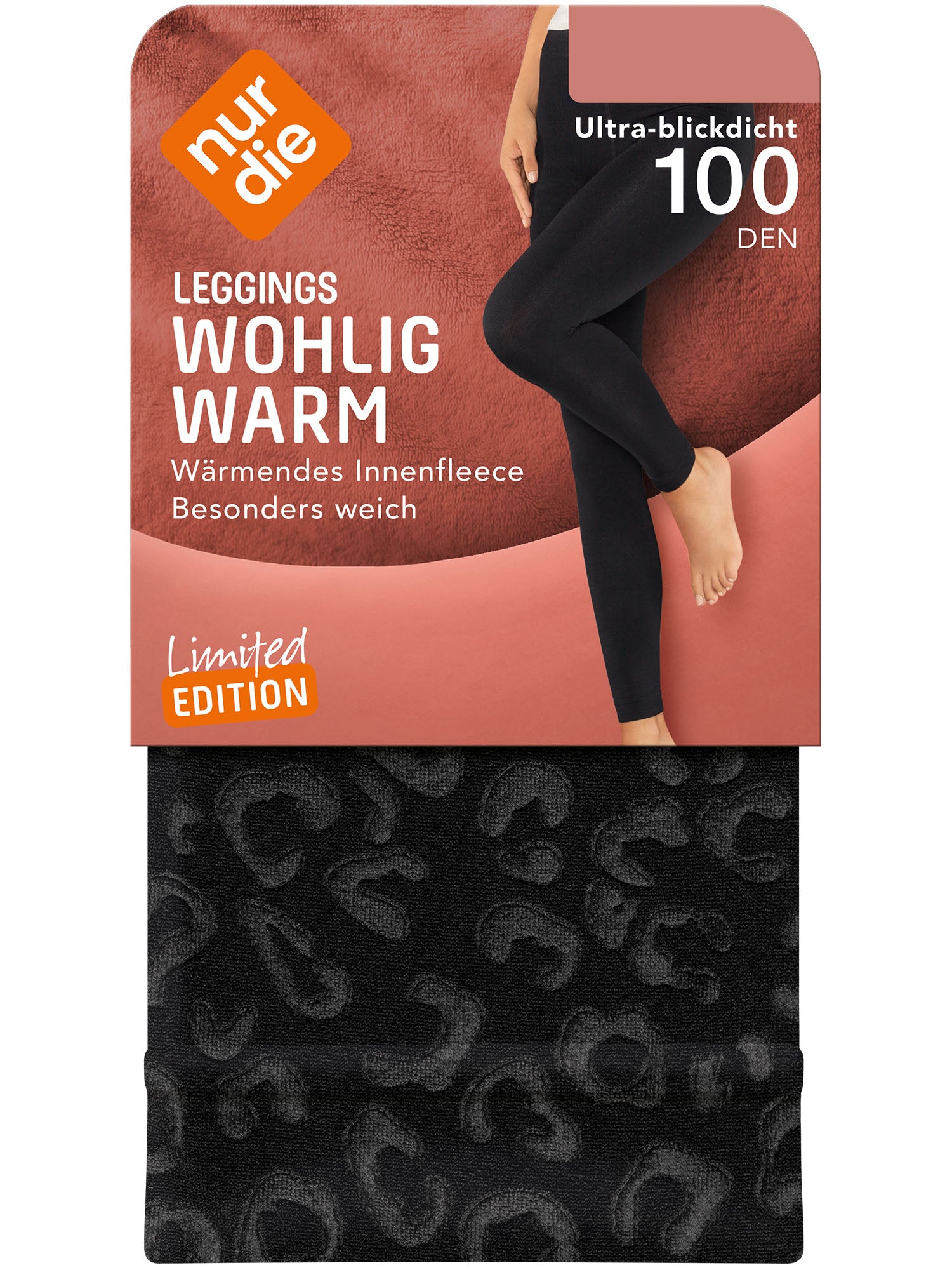 NUR DIE Damen Leggings Wohlig Warm Ultra-Blickdicht 100 DEN