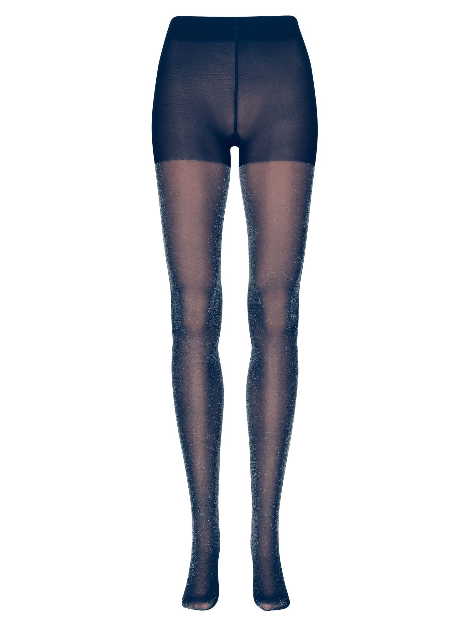 NUR DIE Damen Strumpfhose Glitzer Transparent 25 DEN