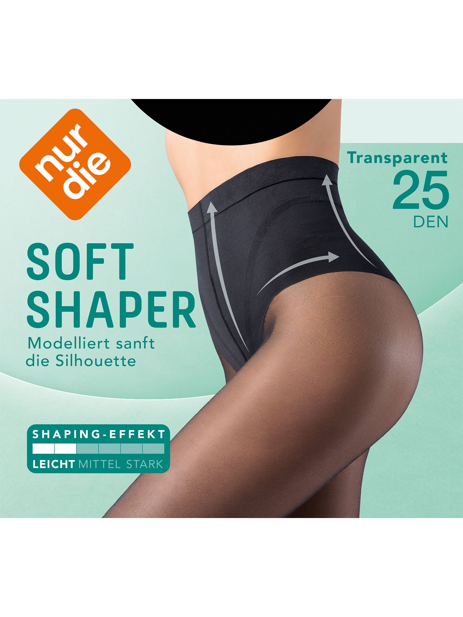 NUR DIE Damen Shapinghose Soft Shaper Transparent 25 DEN