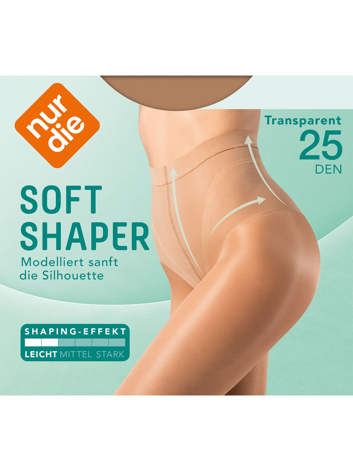 NUR DIE Damen Shapinghose Soft Shaper Transparent 25 DEN