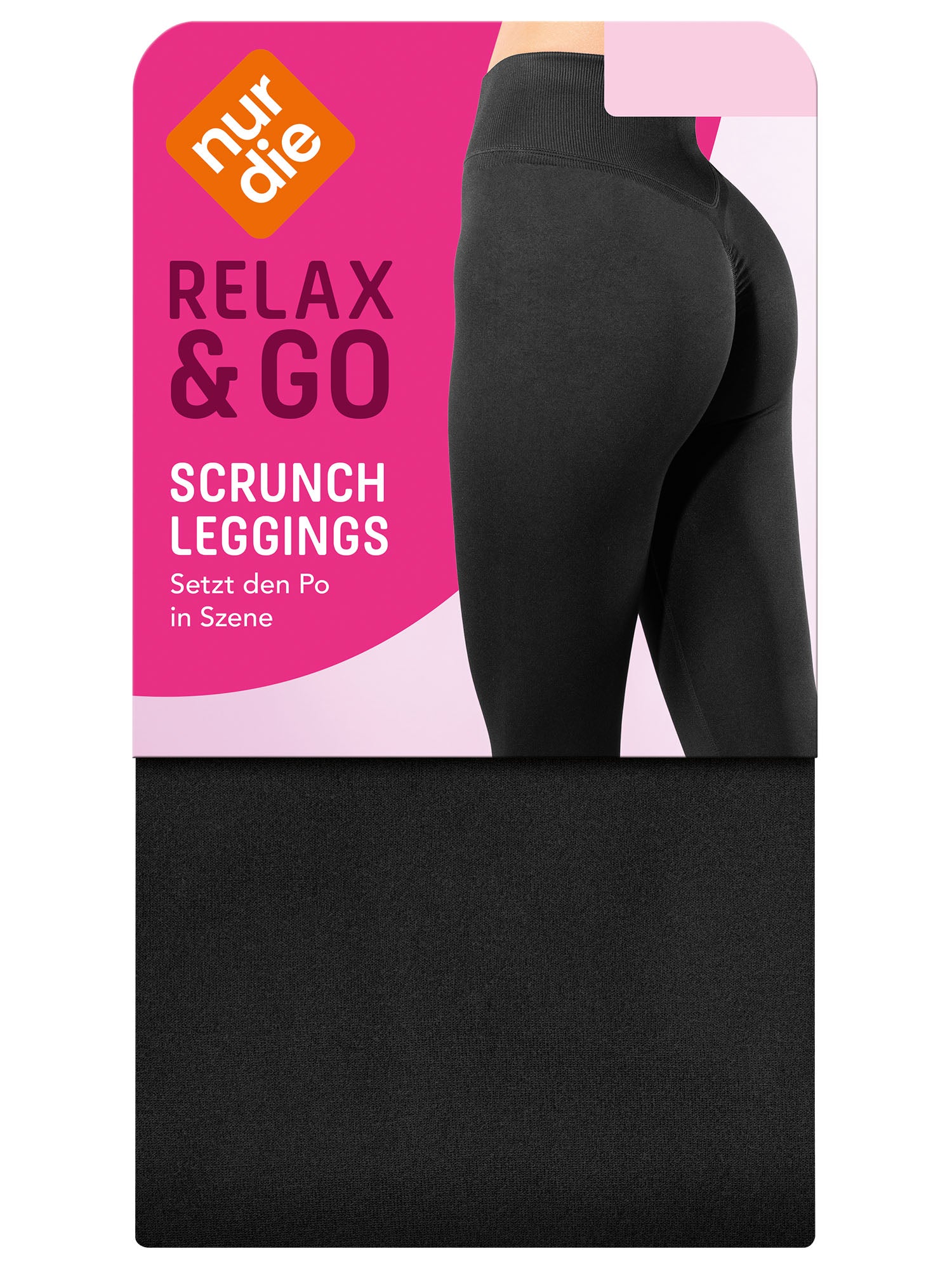 NUR DIE Damen Leggings Relax & Go Scrunch