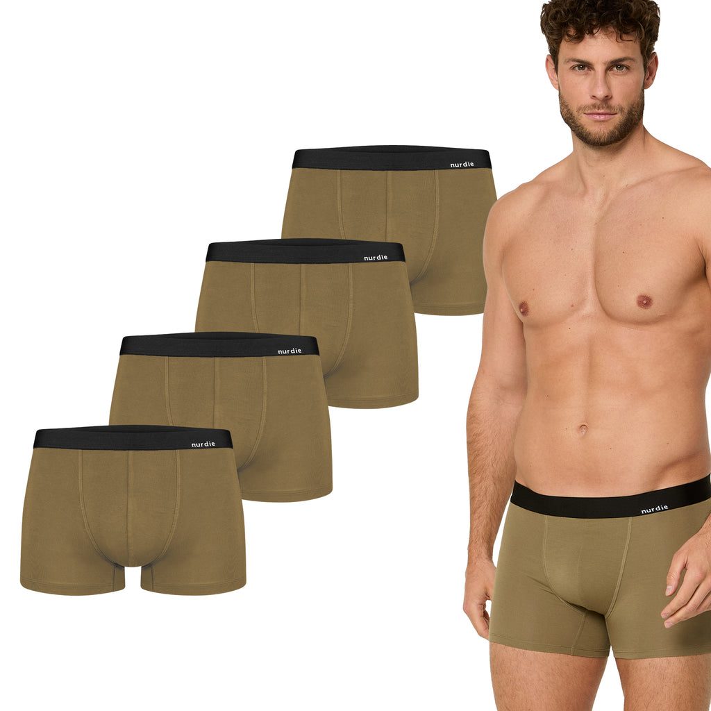 NUR DIE Herren Boxer Ultrasoft Bambus* 4er Pack