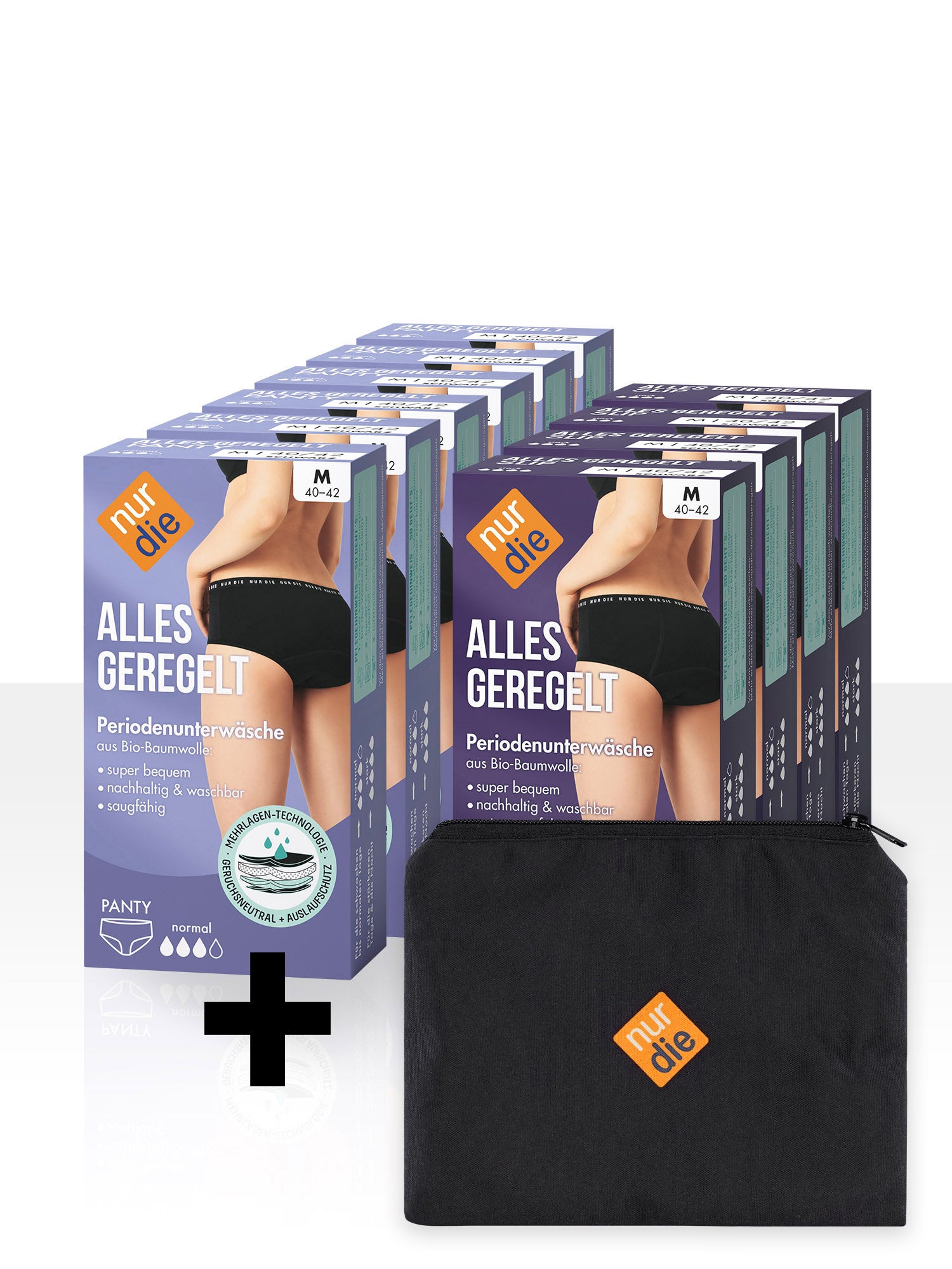 NUR DIE Damen Periodenunterwäsche Panty Alles Geregelt 10er Pack