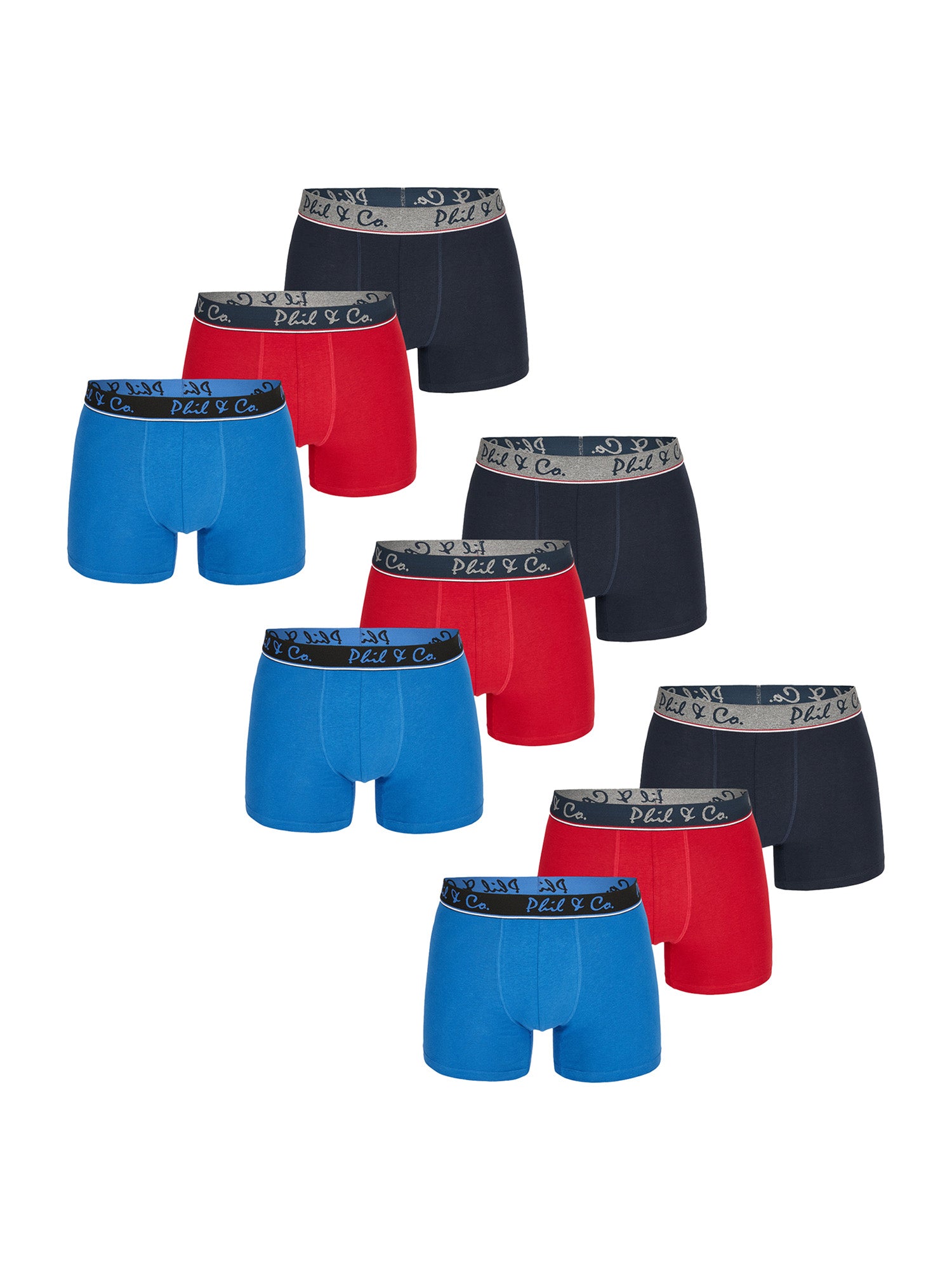 Phil & Co. Berlin Herren Trunks Jersey Core 9er Pack