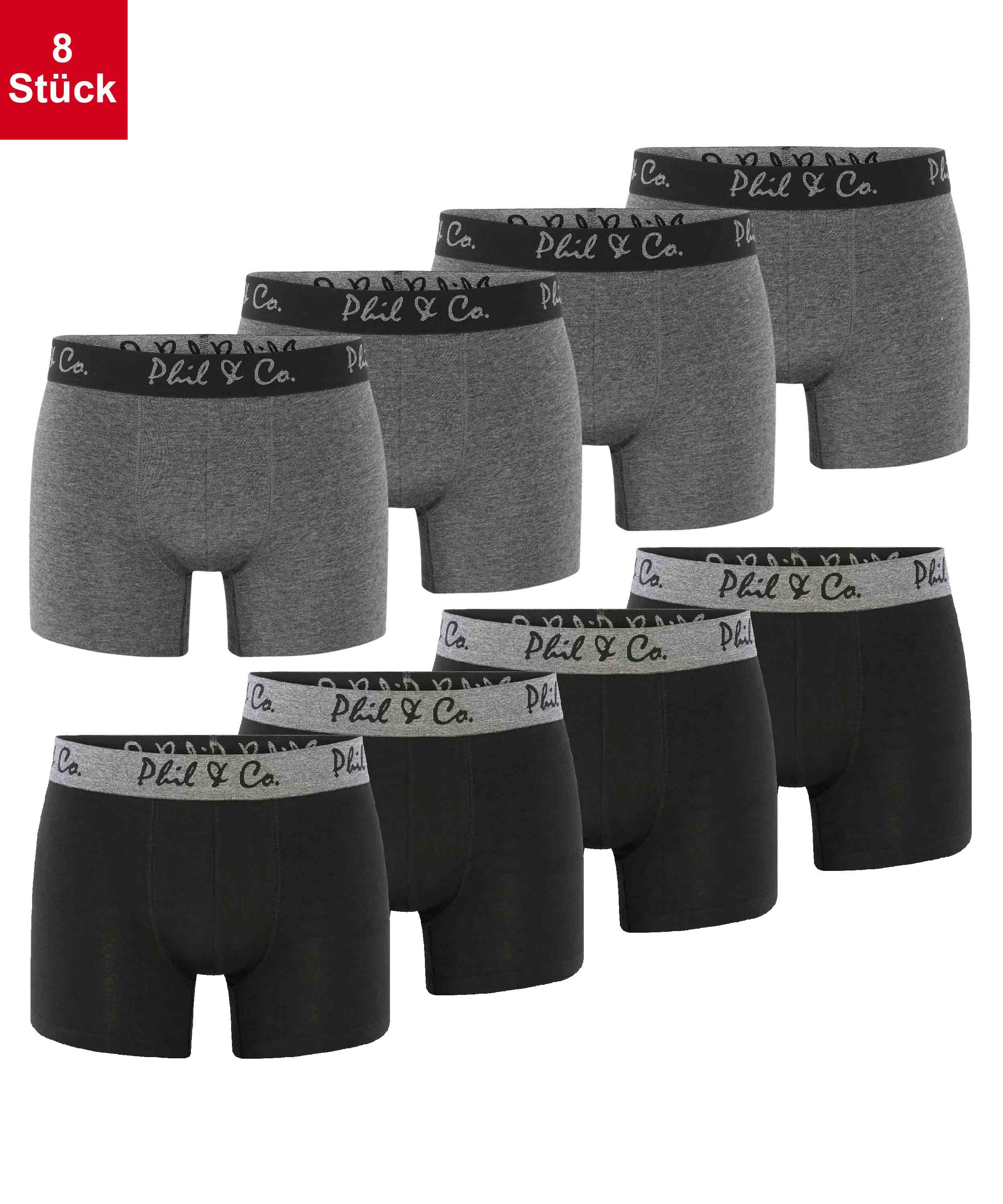 Phil & Co. Berlin Herren Trunks Jersey 8er Pack