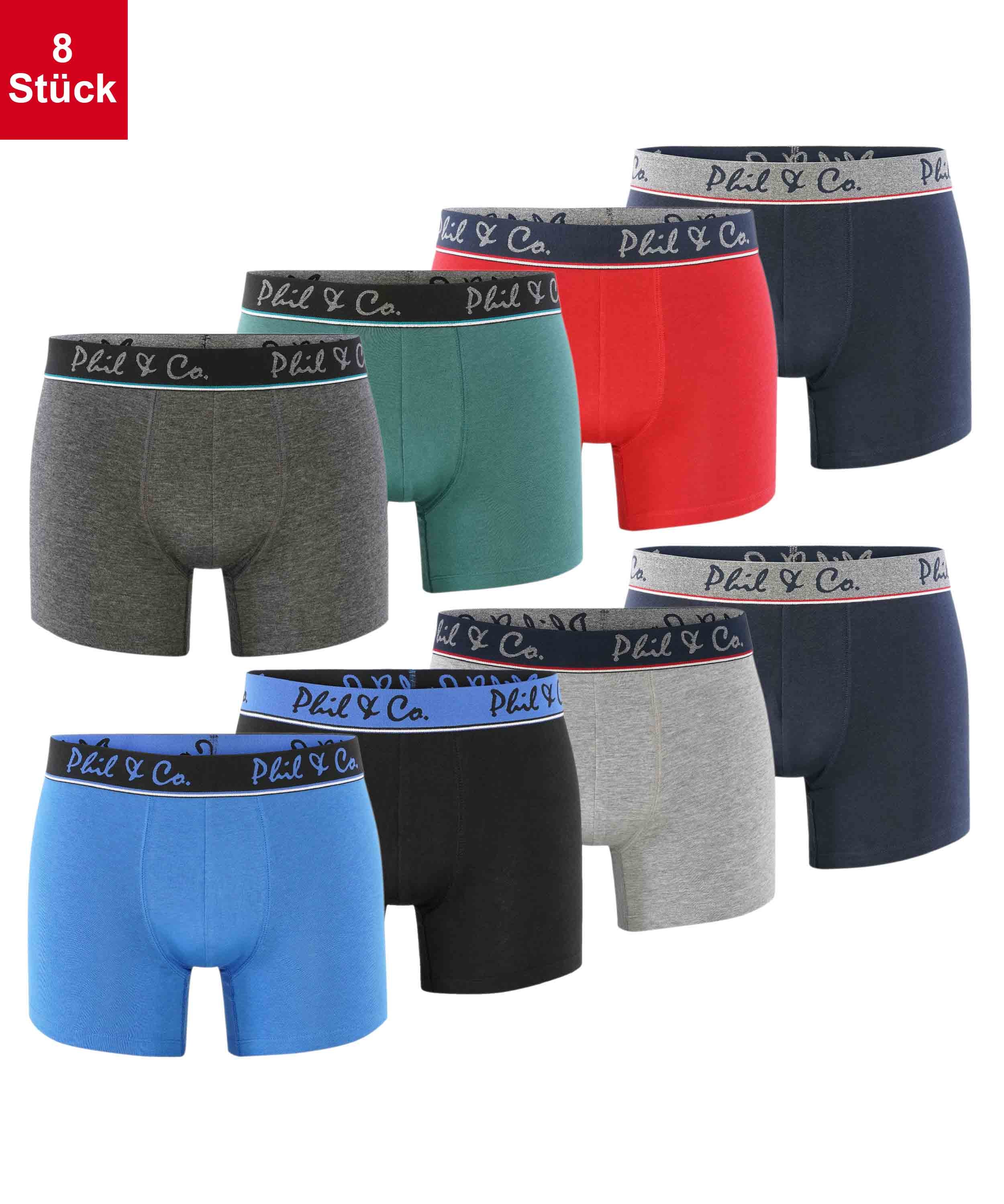 Phil & Co. Berlin Herren Trunks Jersey 8er Pack
