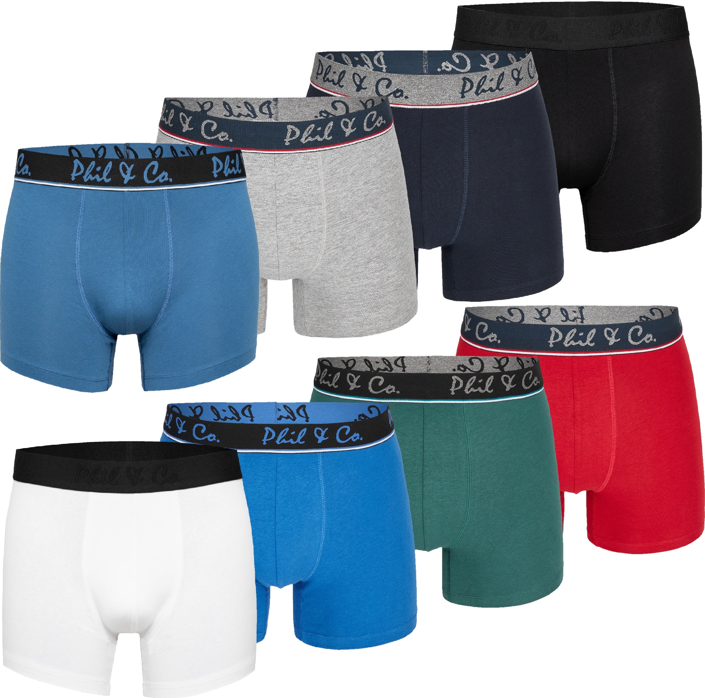 Phil & Co. Berlin Herren Trunks Jersey 8er Pack
