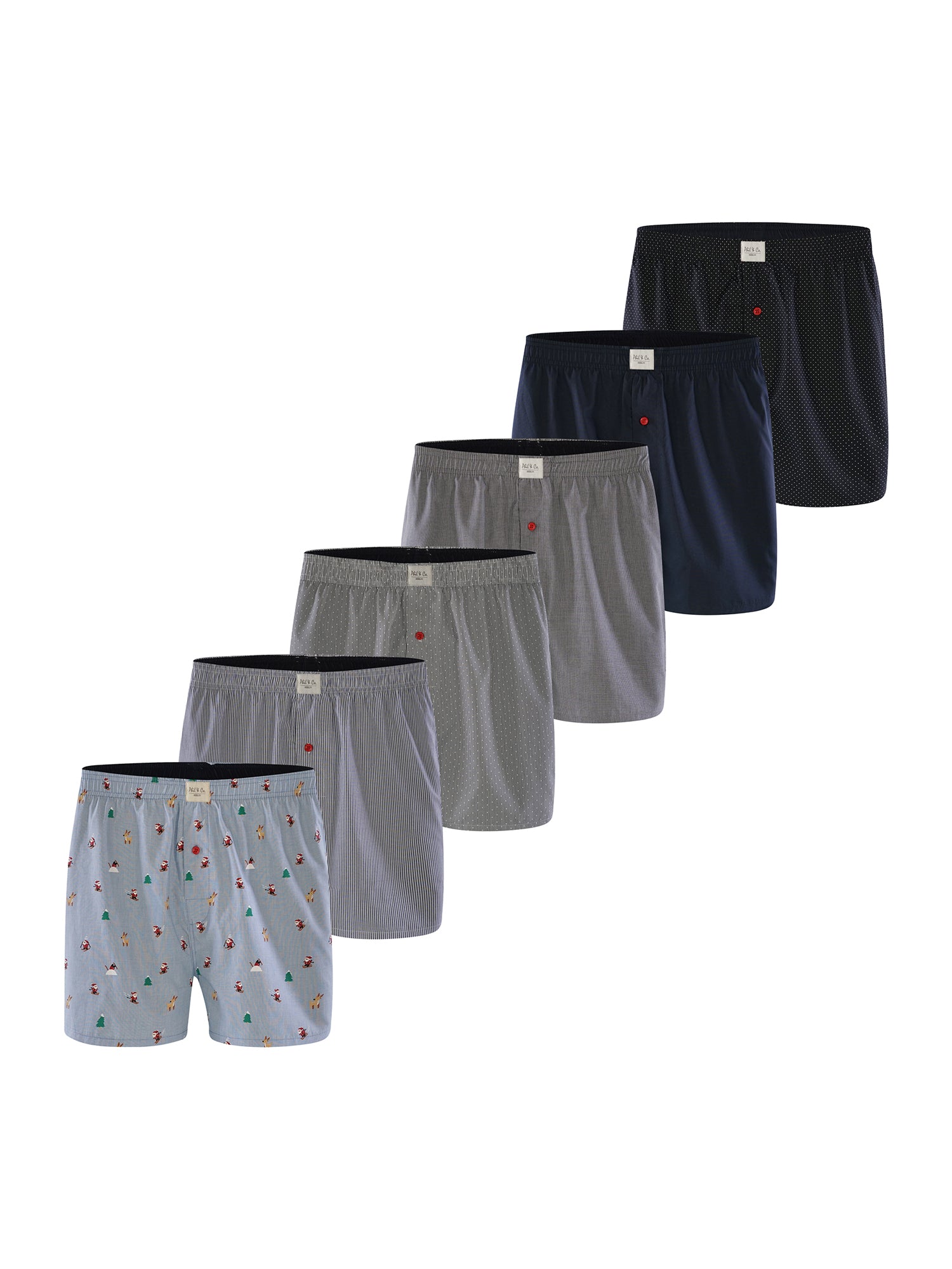 Phil & Co. Berlin Herren Boxershorts Set 6er Pack