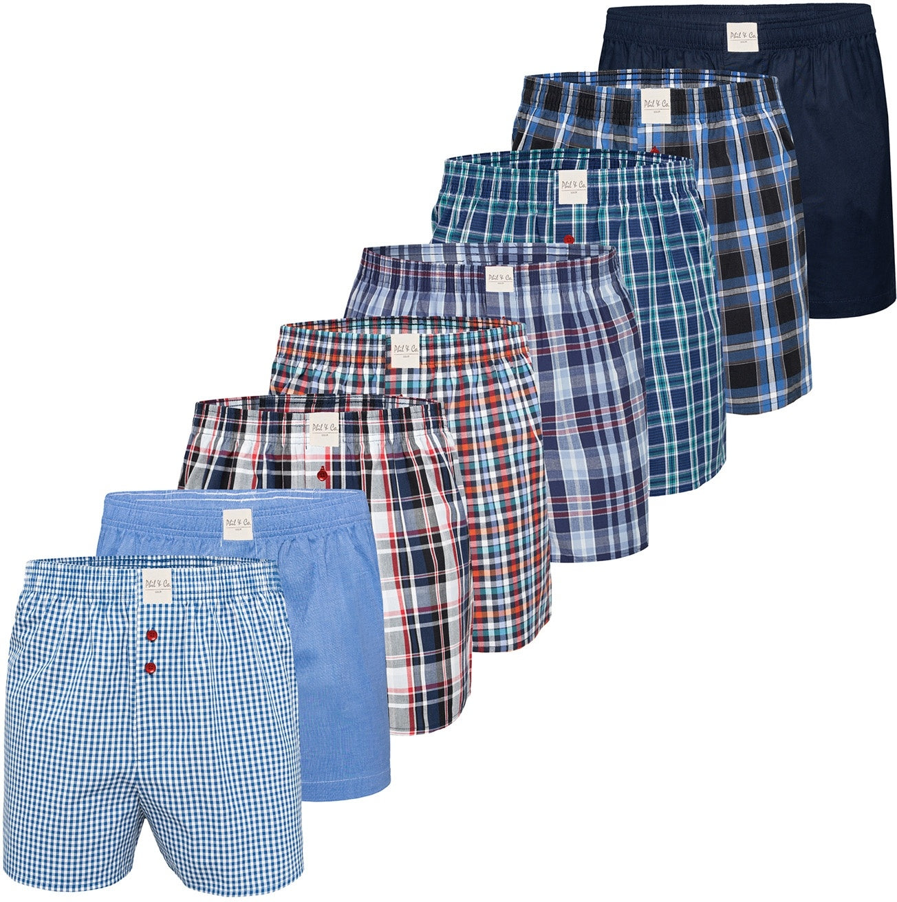 Phil & Co. Berlin Herren Boxershorts Core 8er Pack