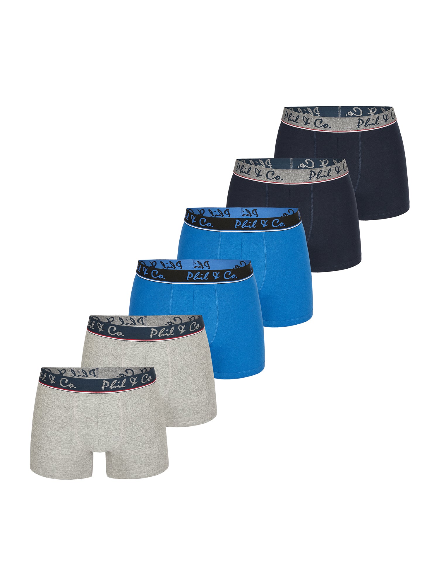 Phil & Co. Berlin Herren Trunks Jersey Core 6er Pack