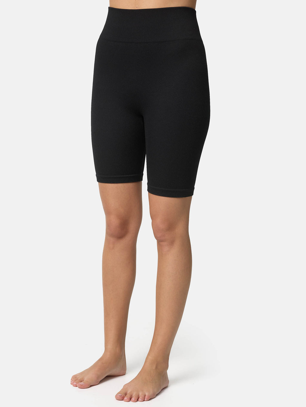 NUR DIE Damen Radler Shorts Relax & Go in Ripp-Optik