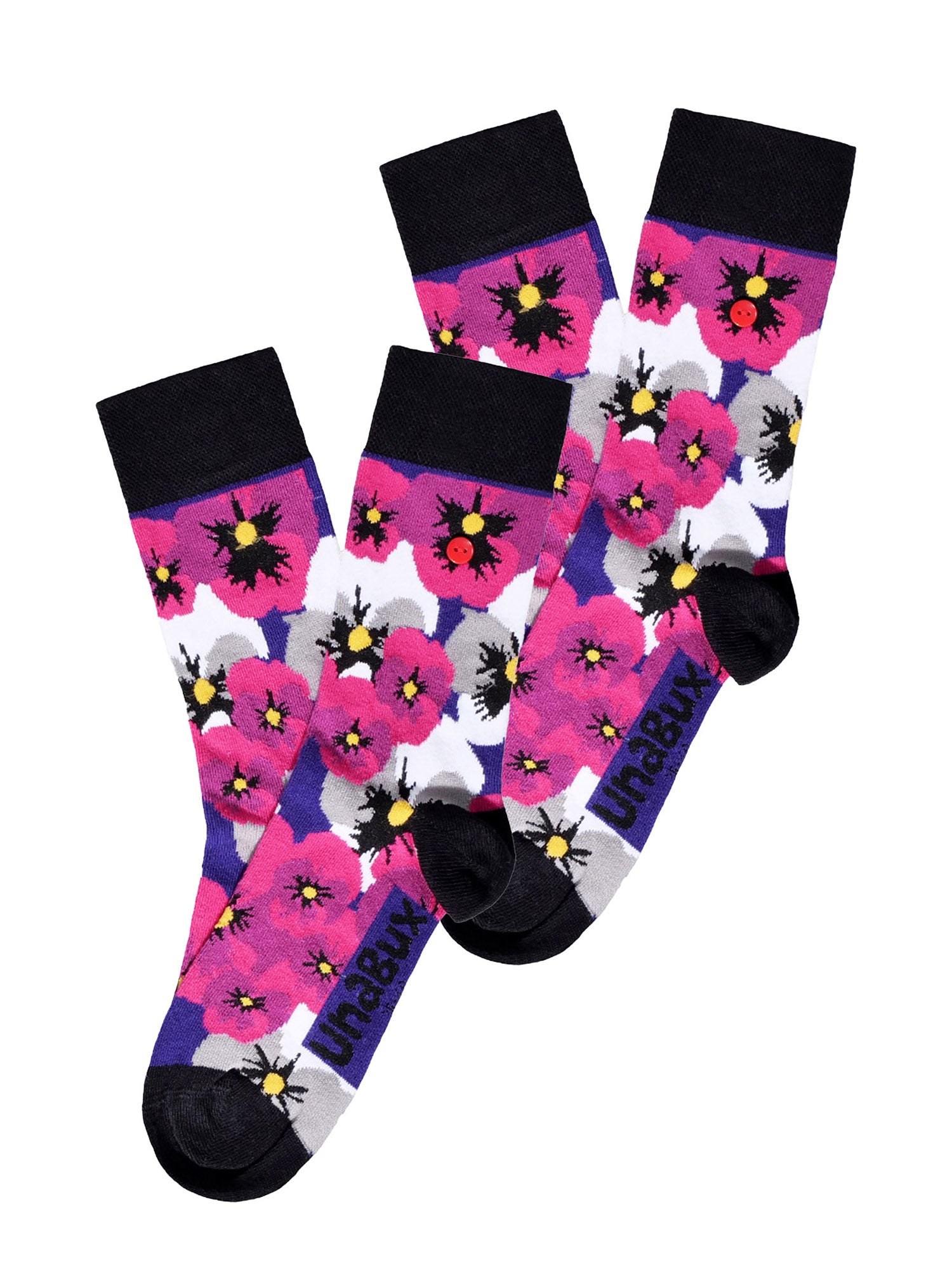 UnaBux Unisex Socken Cheering Lion 2er Pack